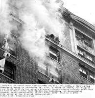 A fire broke out on December 29, 1963 in the Blos A fire broke out on December 29, 1963 in the Blossom Ballroom. Although the fire didn't go beyond the second floor, 22 people died as a result of tox